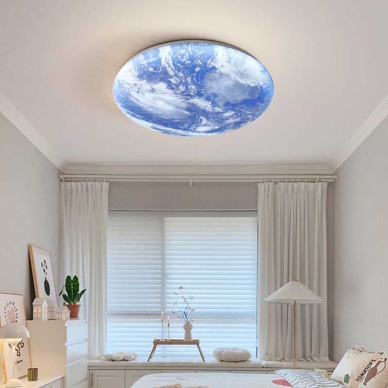 TerraGlow - Earth-inspired circular ceiling light