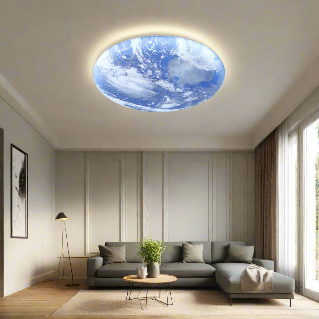 TerraGlow - Earth-inspired circular ceiling light