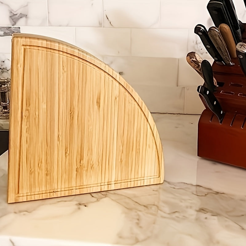 Eleganza - Multi-Compartment Bamboo Cheese Board with Cutlery