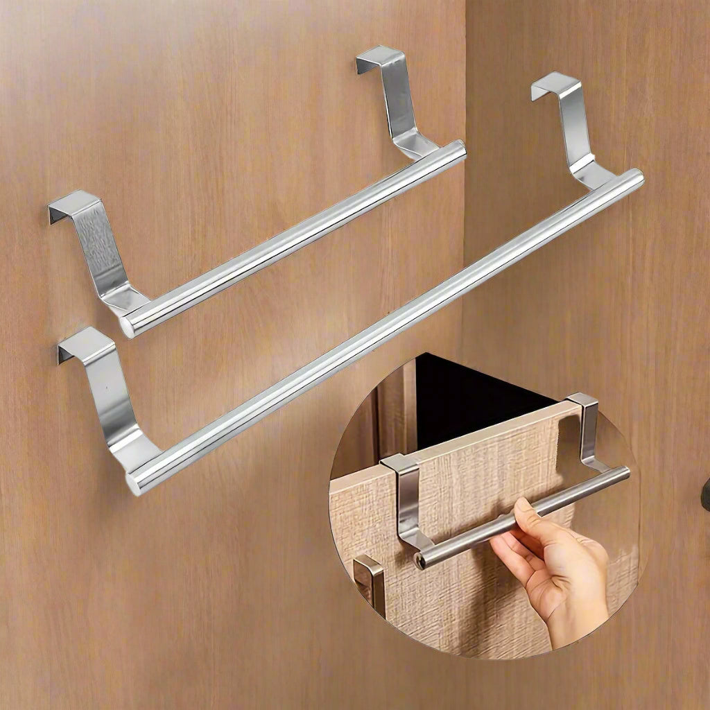 Raxel Over-the-Door Towel Holder – Space-Saving Stainless Steel Rack