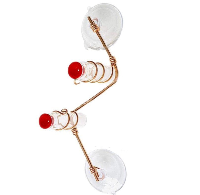 Window Hummingbird Feeder | Clear Glass Feeder for Close-Up Bird Watching