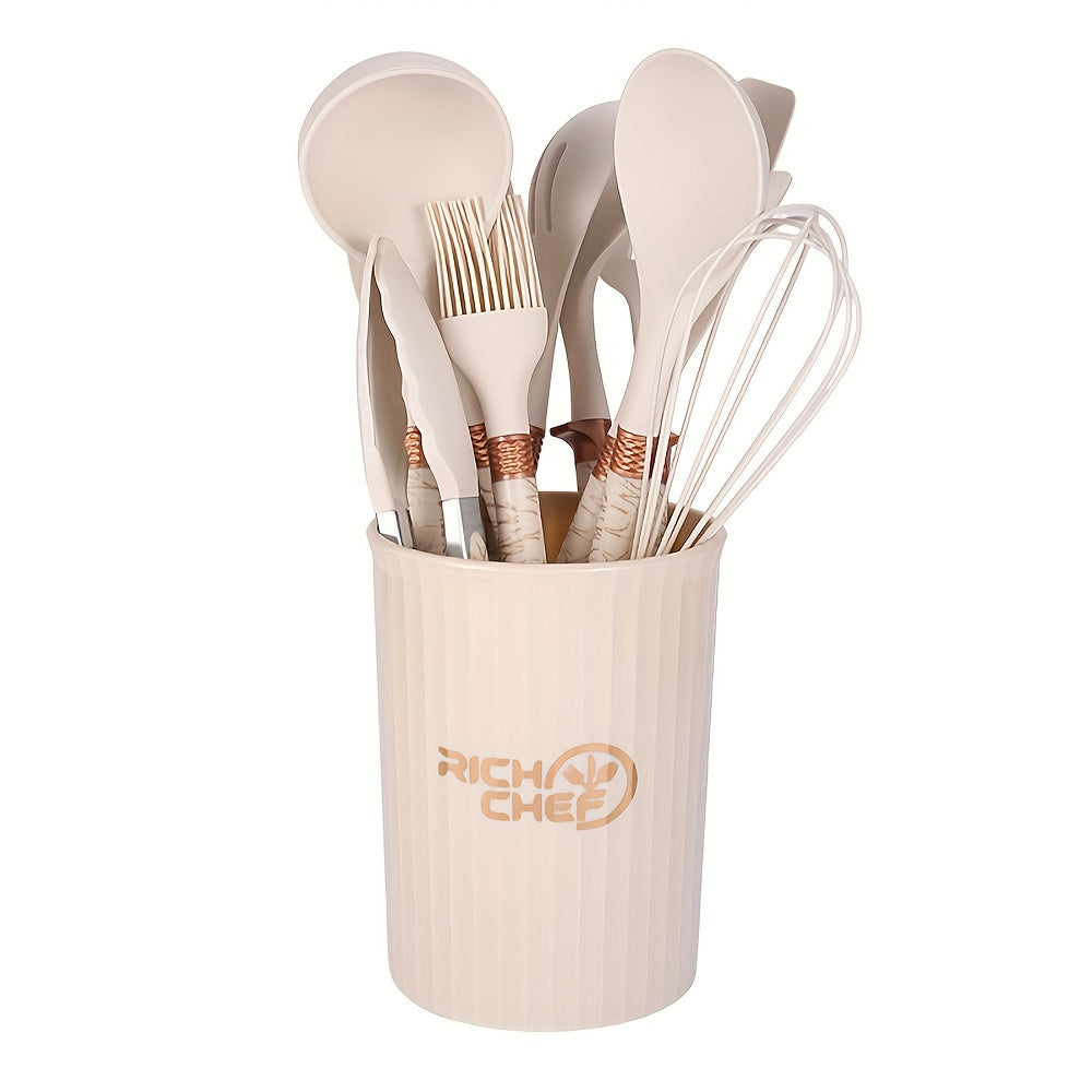 LuxeChef - Elegant Kitchen Utensil Set for Functional Cooking Essentials