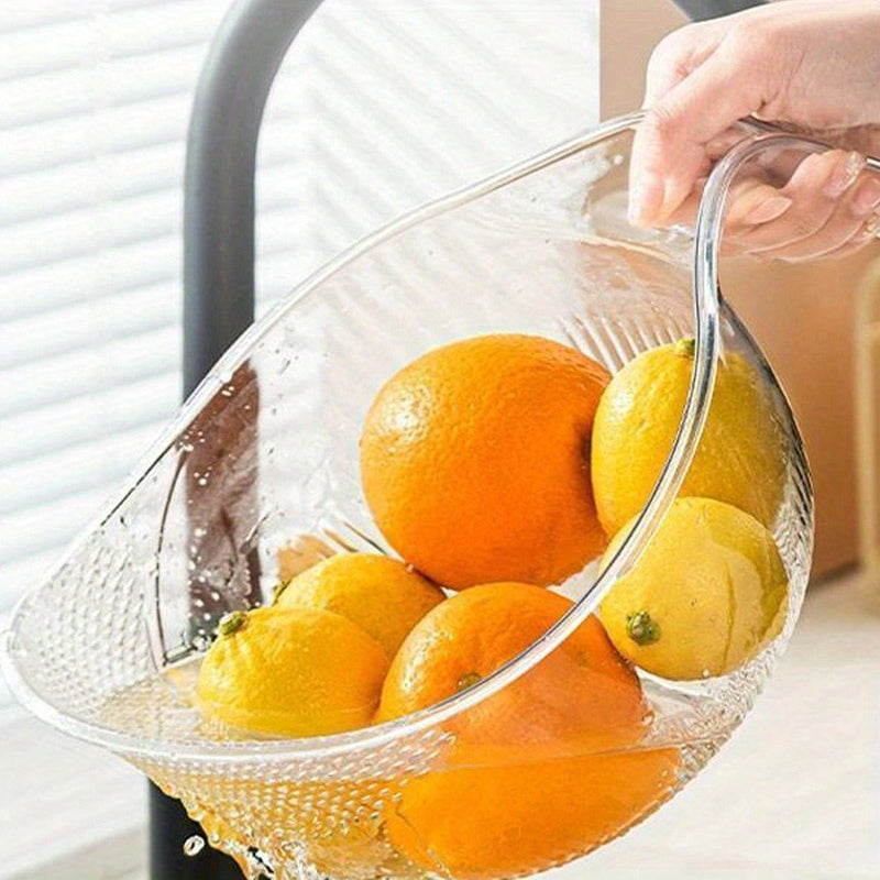 MultiDrain Rice Washing Bowl – Multifunctional Strainer & Drain Basket