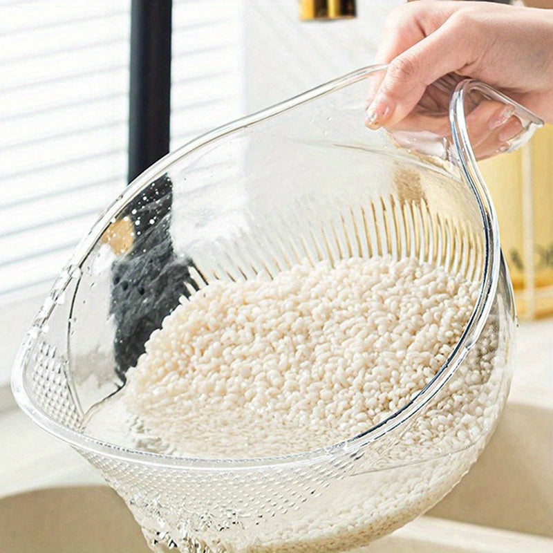 MultiDrain Rice Washing Bowl – Multifunctional Strainer & Drain Basket