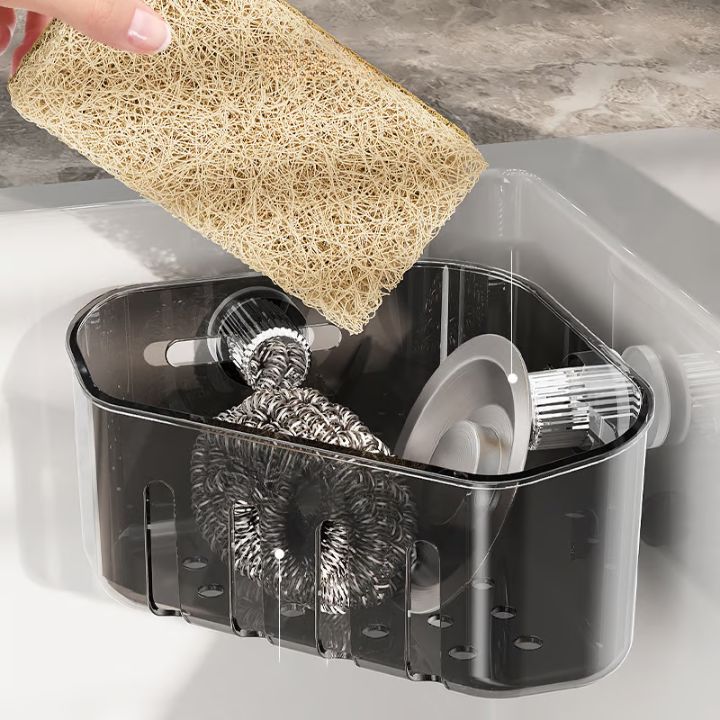SpinStore - Corner Shower Caddy with Rotating Knobs