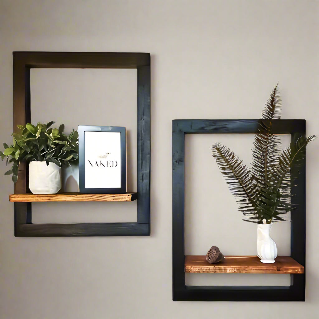 UrbanEdge- Industrial Floating Wall Shelves