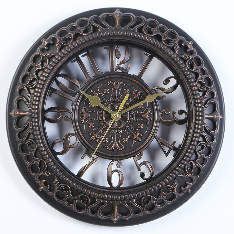TimelessElegance - Classic Charm Ornate Vintage-Style Wall Clock