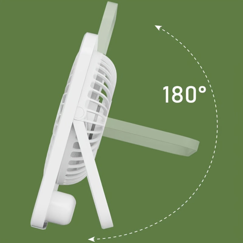 Ultra-Thin Portable USB Fan | Rechargeable Desktop Cooling Solution