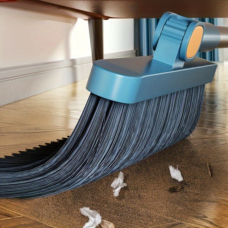 SwiftClean Magnetic Swivel Broom & Dustpan