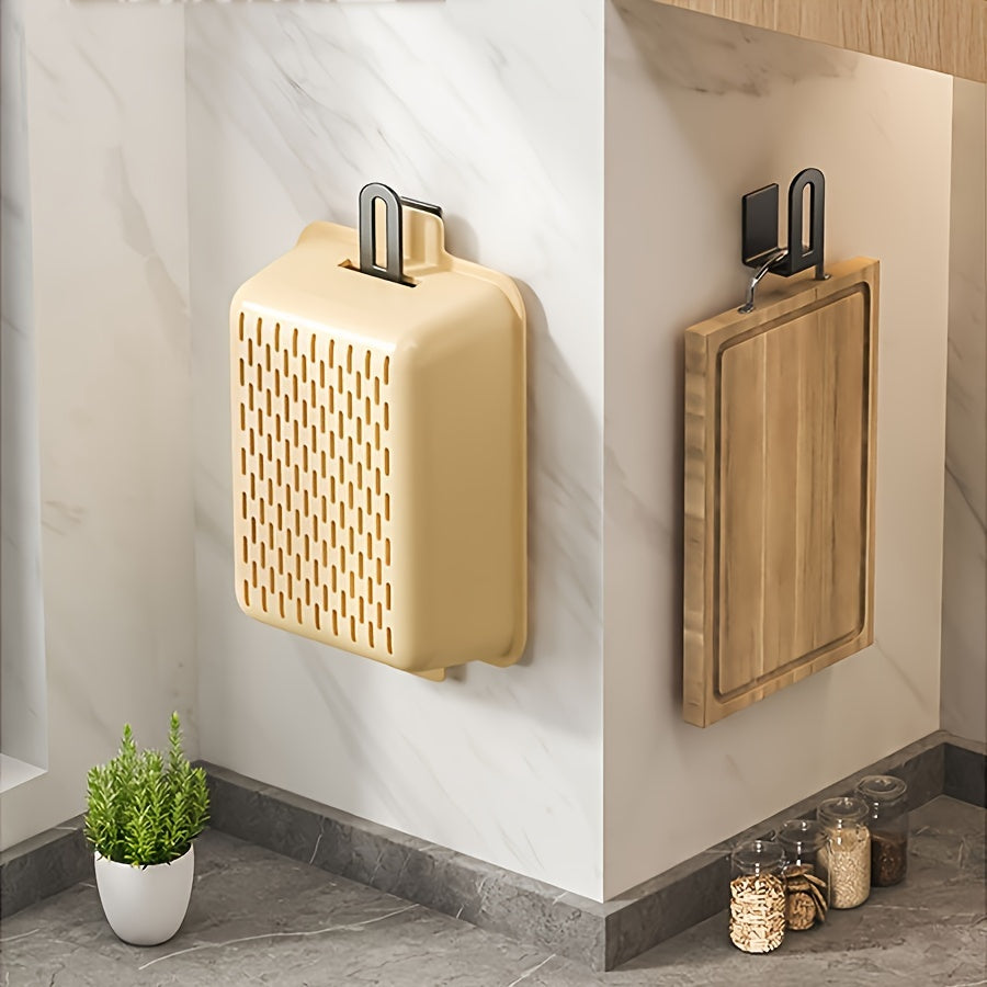 Hagen Stainless Steel Kitchen Hook Rack – Wall-Mounted & Multifunctional Storage