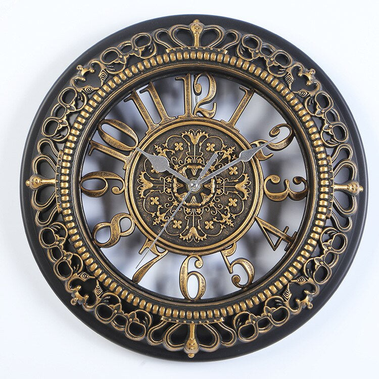 TimelessElegance - Classic Charm Ornate Vintage-Style Wall Clock