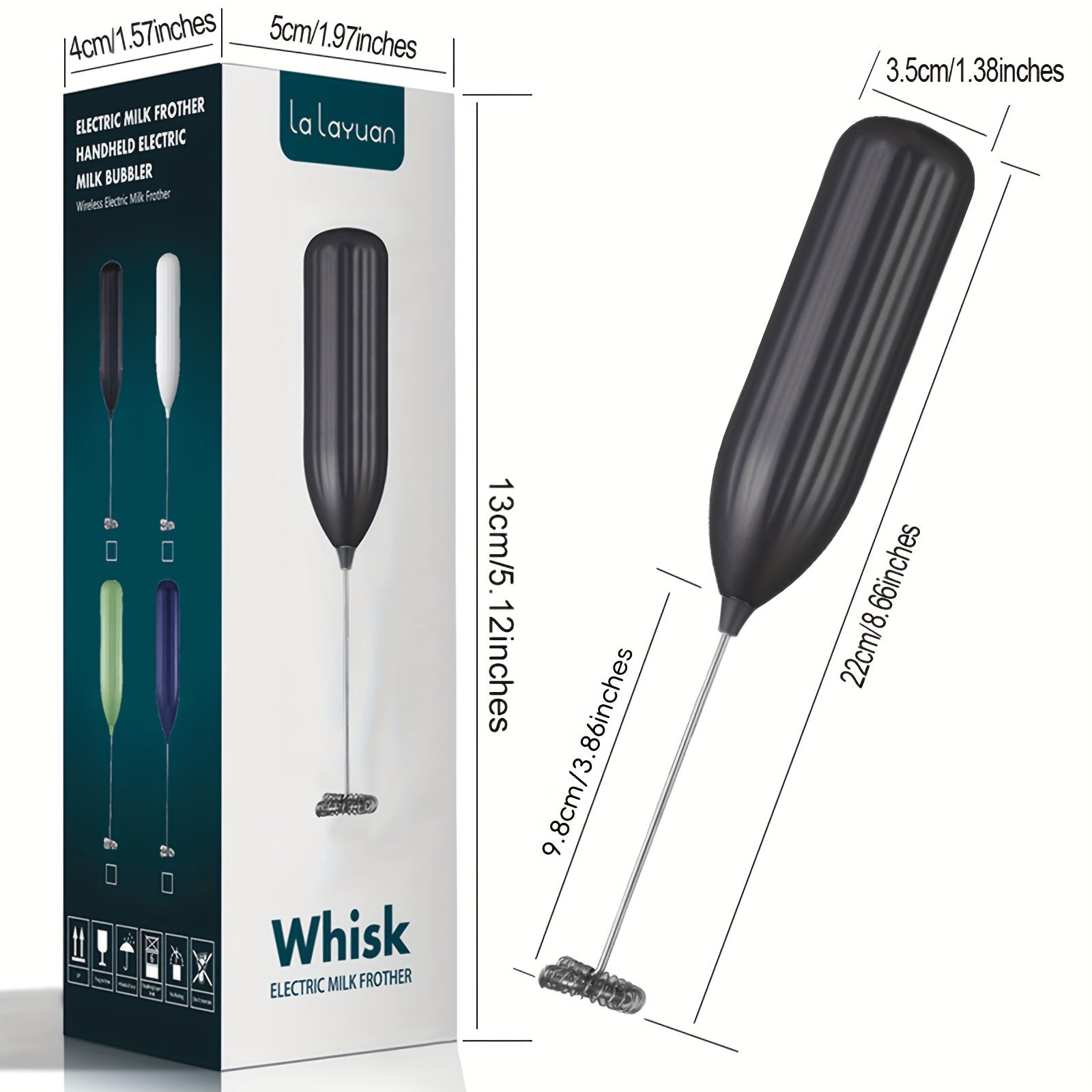 DrinkMixer - Battery–Operated Handheld Milk Frother