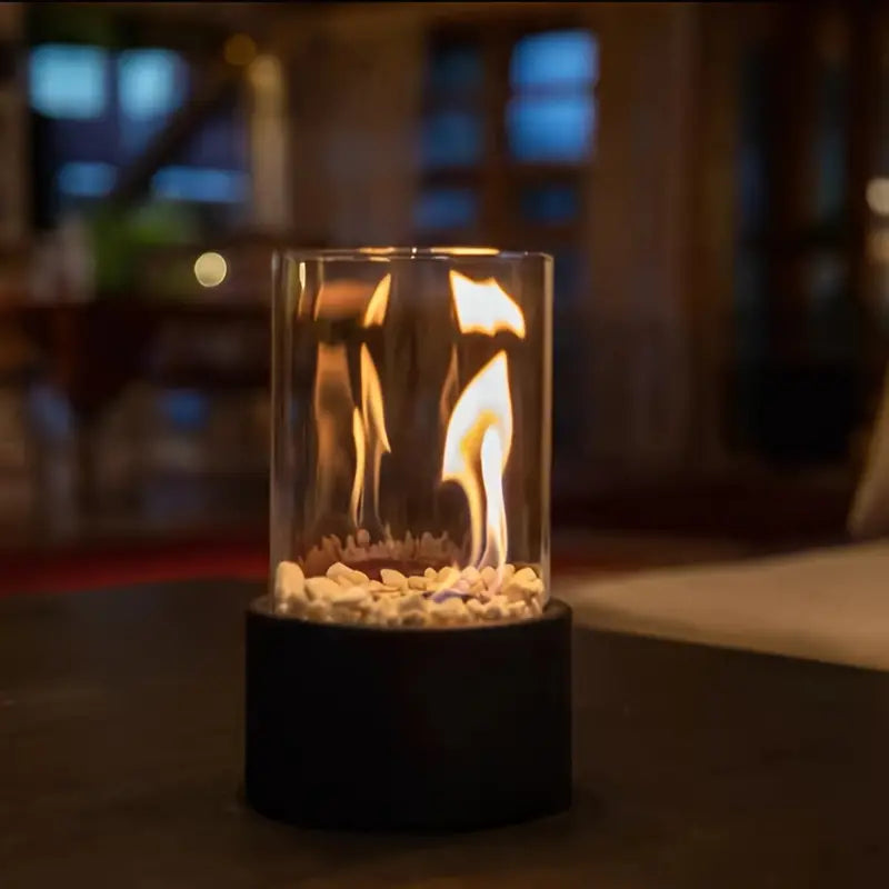 AuraFlame - Modern Portable Table Fireplace