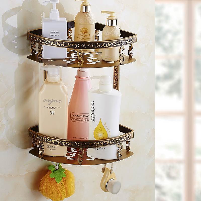 RoyalCharm - Antique Brass Bathroom Accessory Set