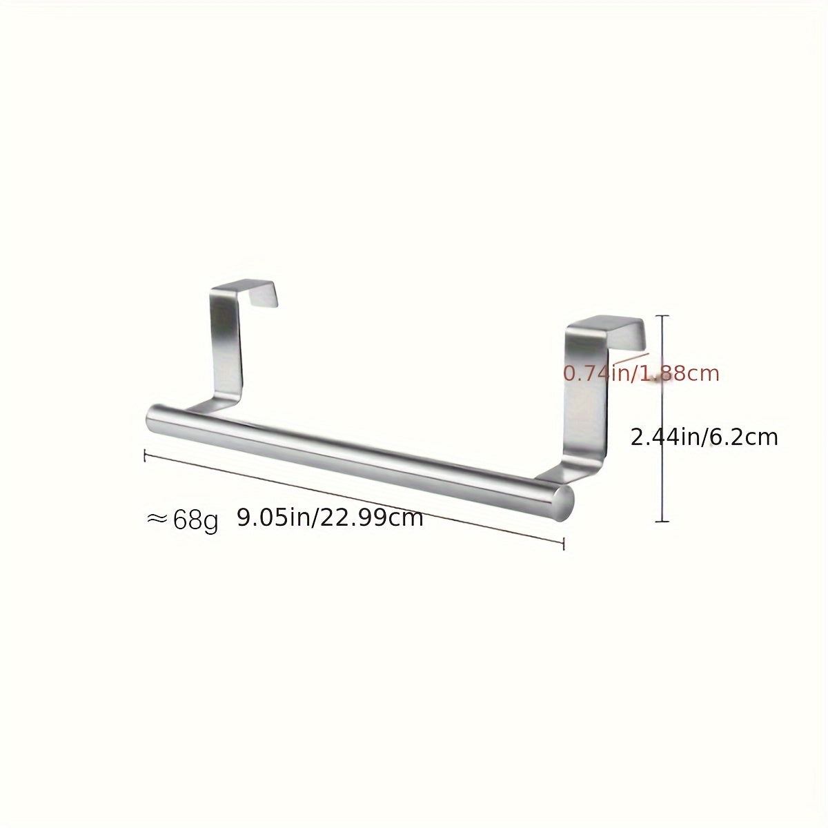 Raxel Over-the-Door Towel Holder – Space-Saving Stainless Steel Rack