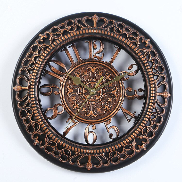 TimelessElegance - Classic Charm Ornate Vintage-Style Wall Clock