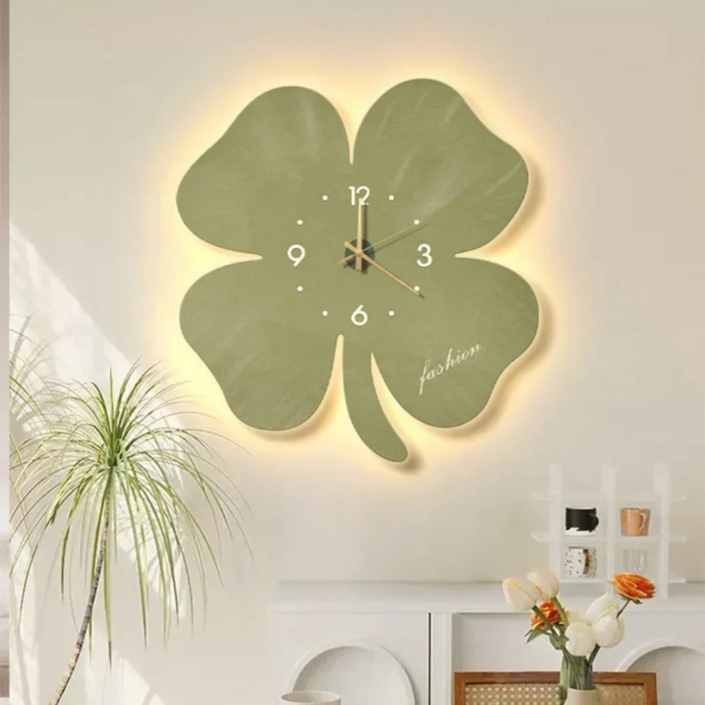 BloomGlow - Wall-mounted Flower Clock with Gentle LED Lighting