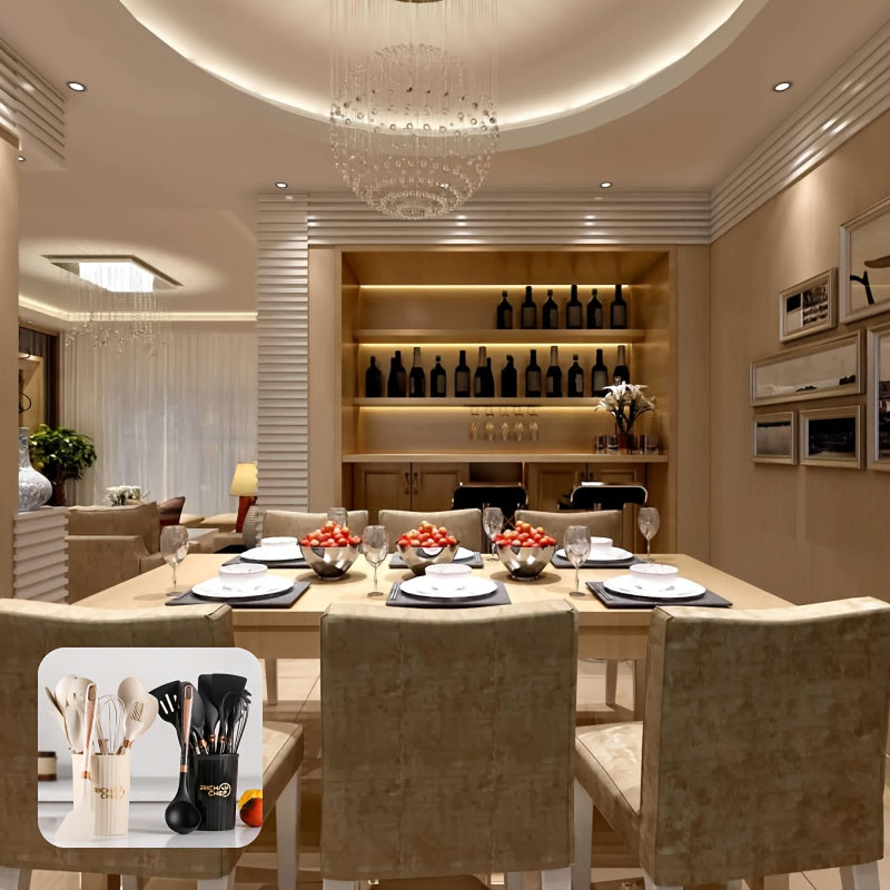 LuxeChef - Elegant Kitchen Utensil Set for Functional Cooking Essentials