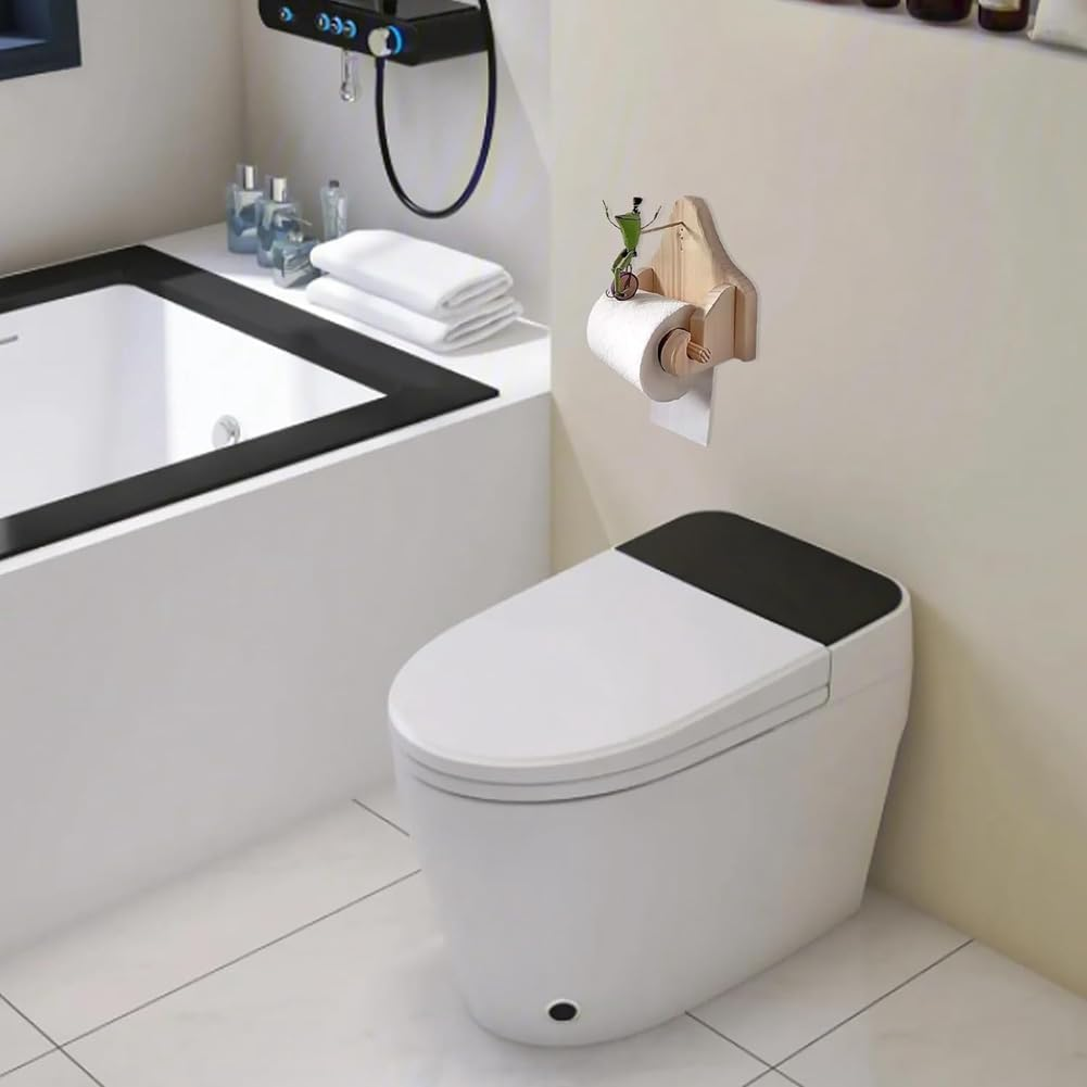 FroggyCycle - Playful Frog Unicycle Toilet Paper Holder