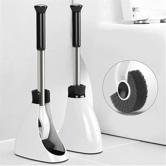 CurveClean - Hygienic Toilet Bowl Brush with Holder