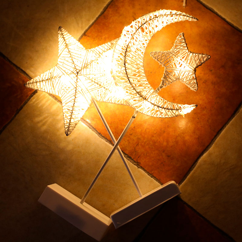 GlowNest - Dreamy Woven Rattan Night Light