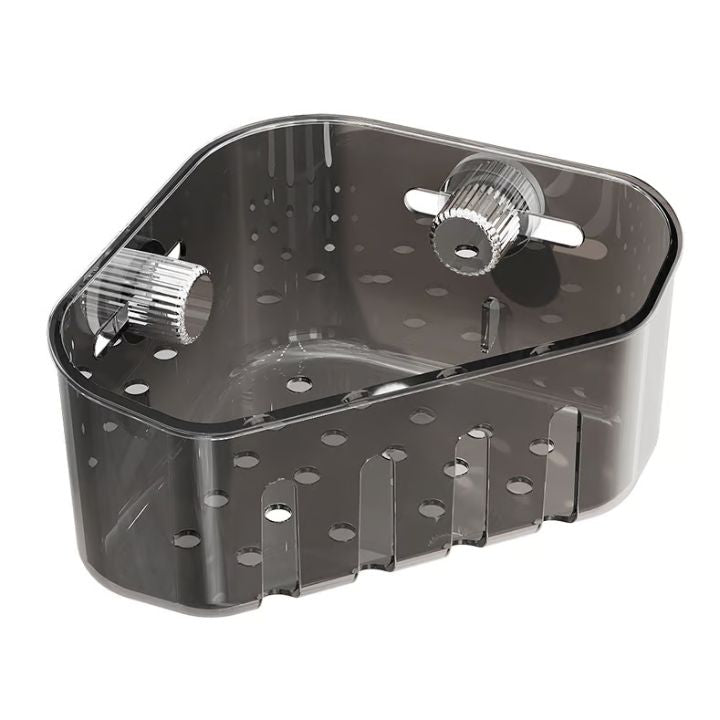 SpinStore - Corner Shower Caddy with Rotating Knobs