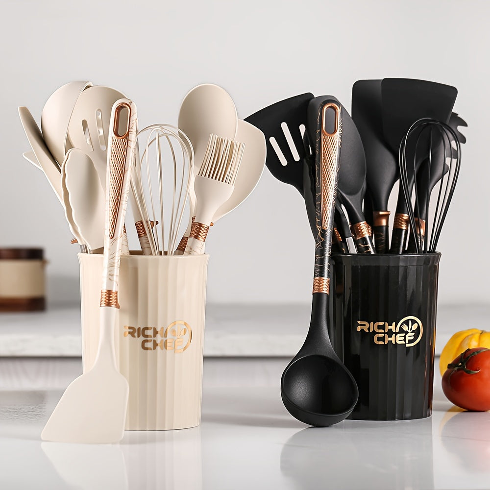 LuxeChef - Elegant Kitchen Utensil Set for Functional Cooking Essentials