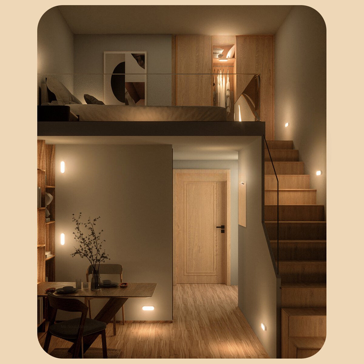 GlowEase - Minimalist Wireless LED Night Lights