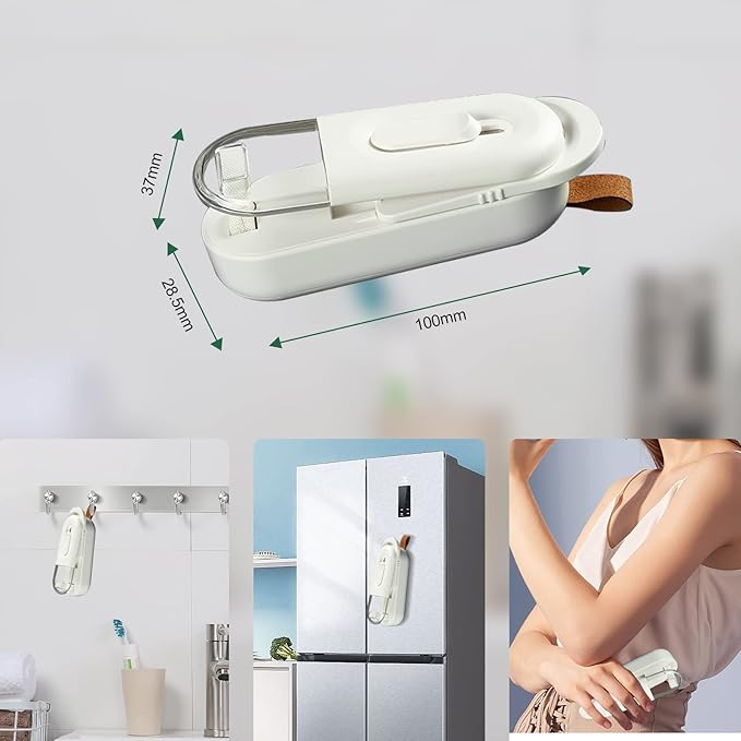 FreshLock Mini Bag Sealer & Cutter – Portable Heat Sealing Machine for Food Storage