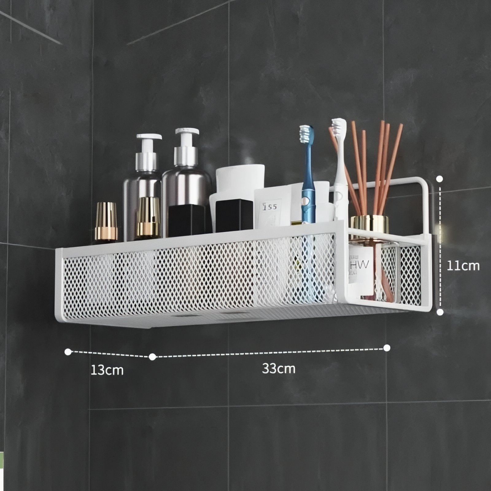 PladsSmart Wall Shelf with Hooks