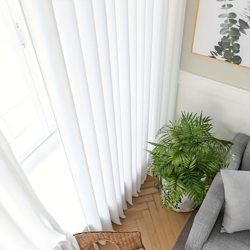 Lunara - Elegant Sheer White Curtains for Serene Interiors
