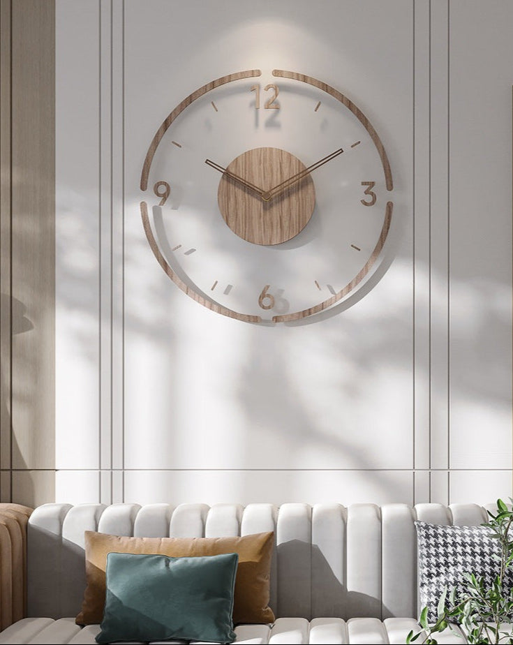 TimberGlow - Modern Minimalist Wall Clock