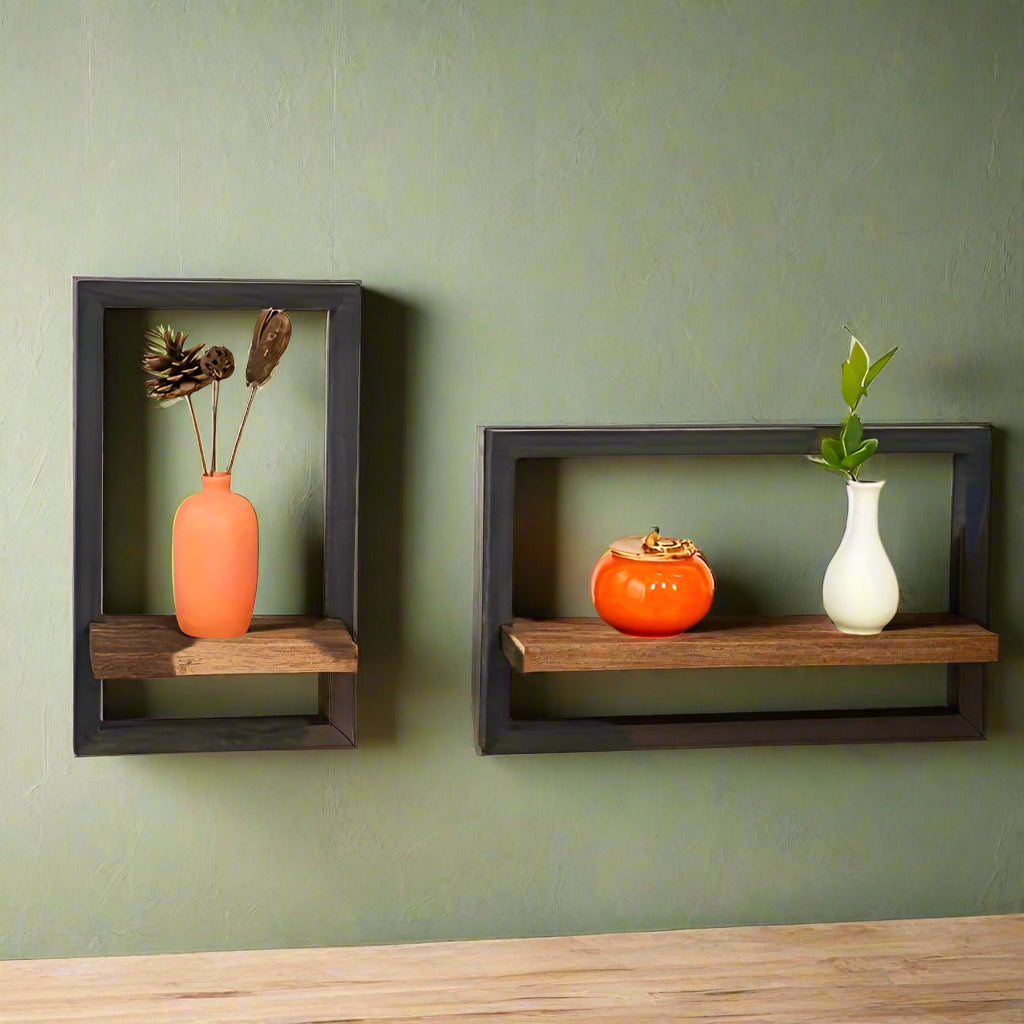 UrbanEdge- Industrial Floating Wall Shelves