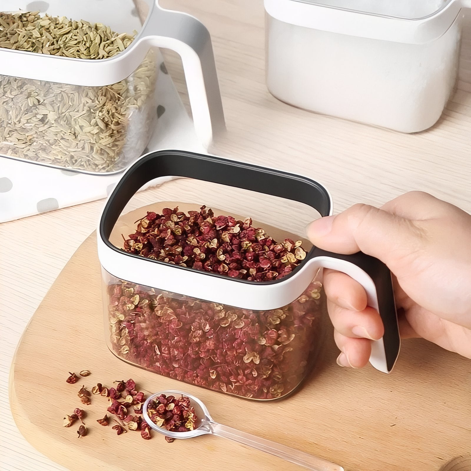 SpiceStack - Clear Stackable Spice Containers