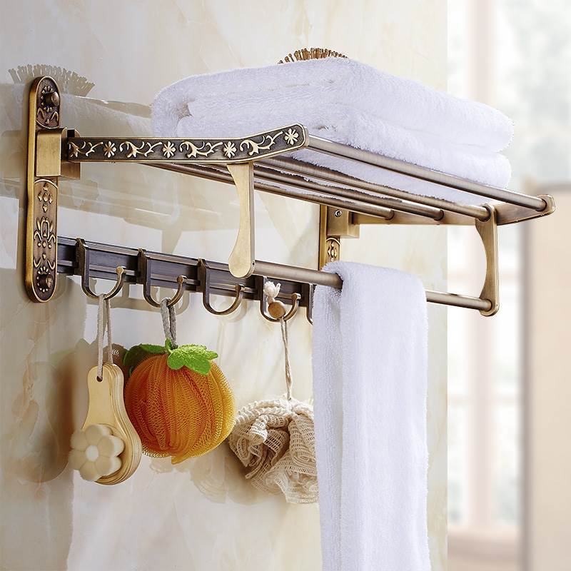 RoyalCharm - Antique Brass Bathroom Accessory Set