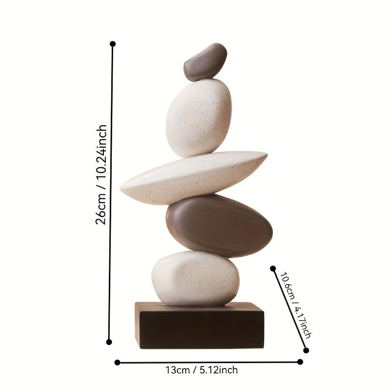ZenStack - Modern Balanced Stone Sculpture for Home Decor