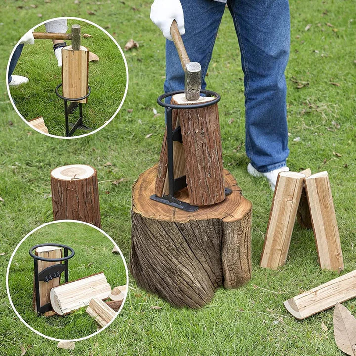 LogSplit Pro Heavy-Duty Firewood Splitter – Efficient Manual Tool for Safe and Easy Wood Splitting