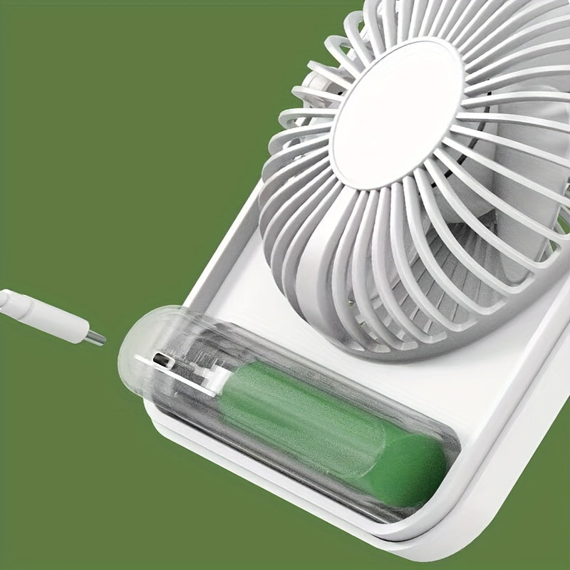 Ultra-Thin Portable USB Fan | Rechargeable Desktop Cooling Solution