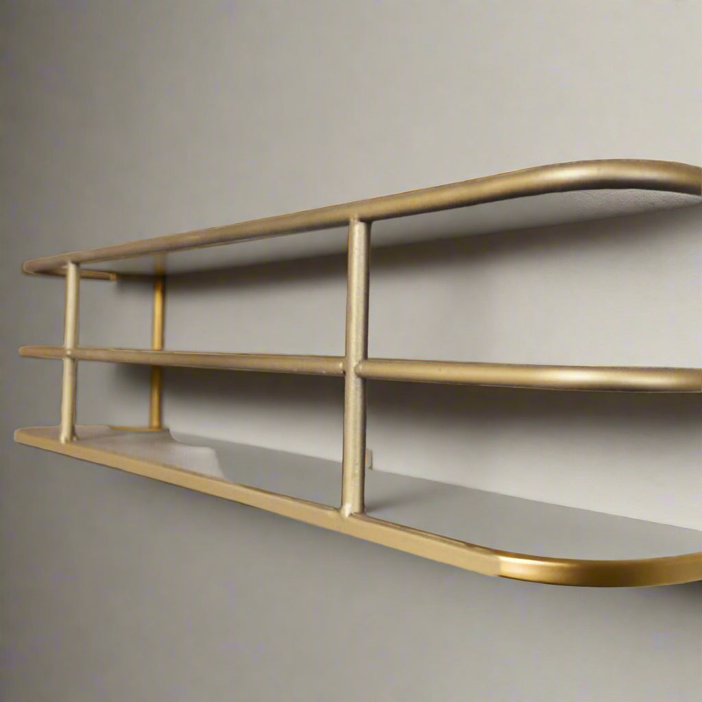 VersaRack - Minimalist Edge Shelf with Metal Frame