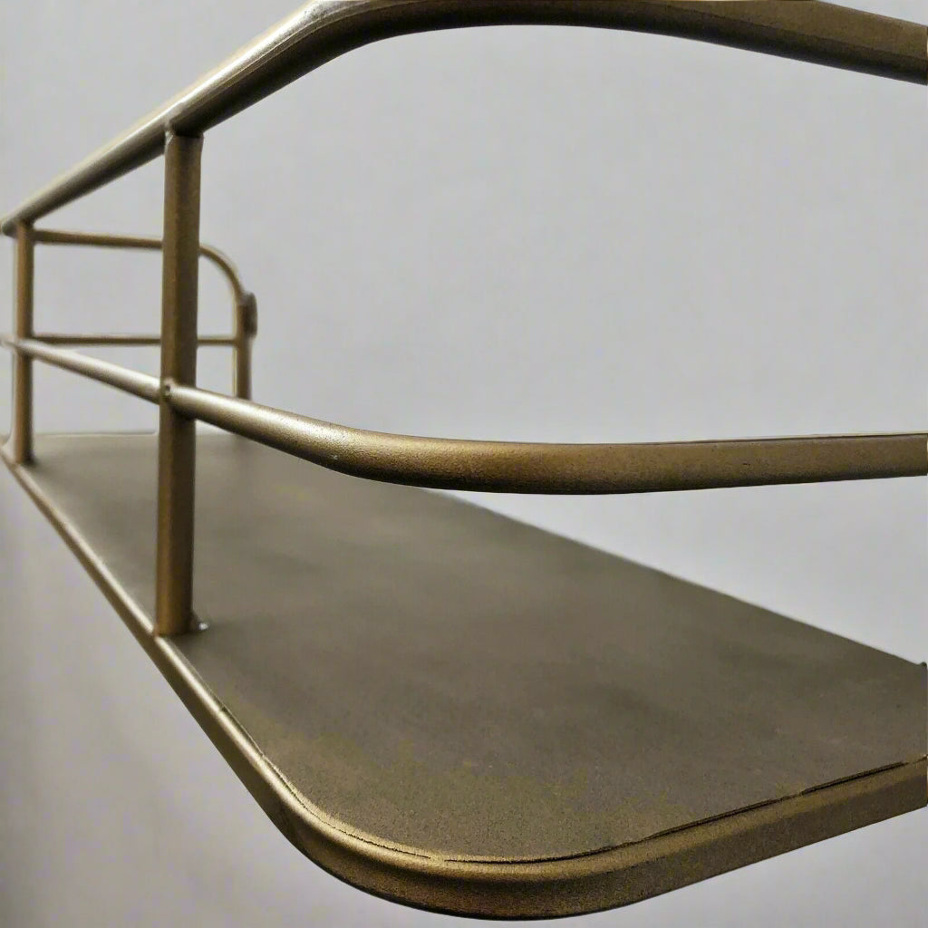 VersaRack - Minimalist Edge Shelf with Metal Frame