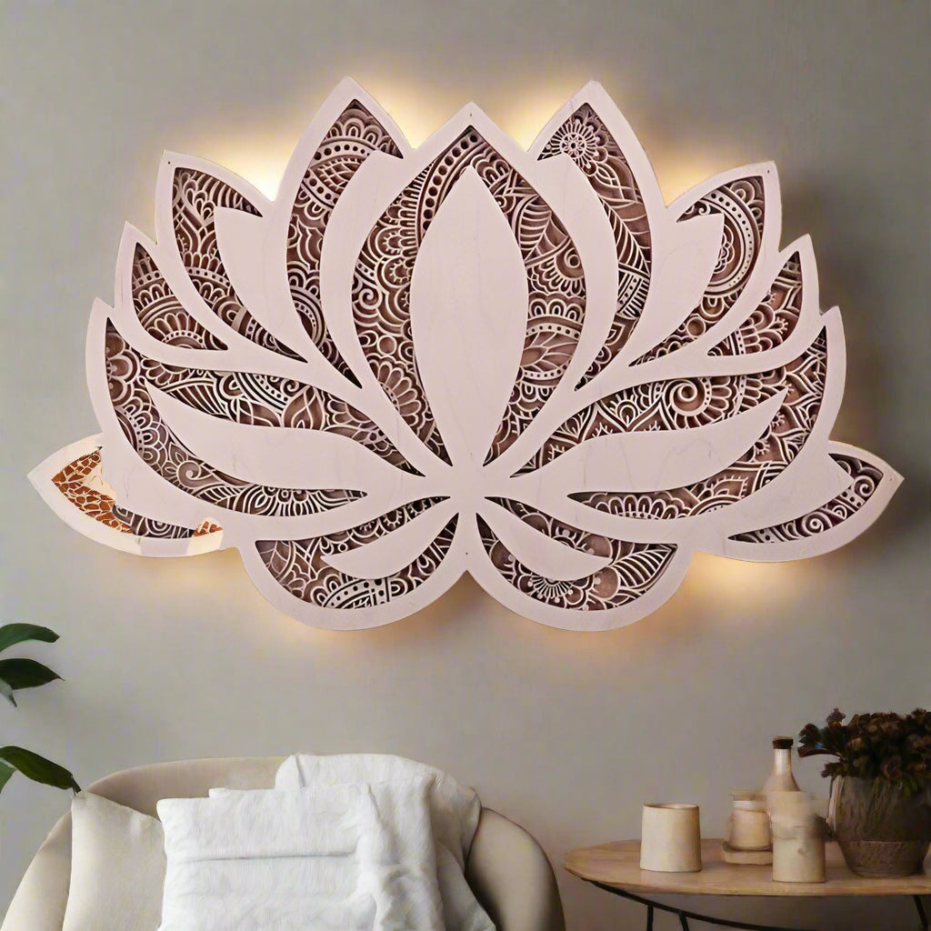 LumiLotus - Serene Lotus Flower Wall Light