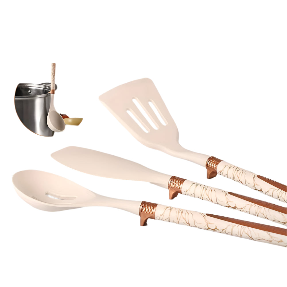 LuxeChef - Elegant Kitchen Utensil Set for Functional Cooking Essentials