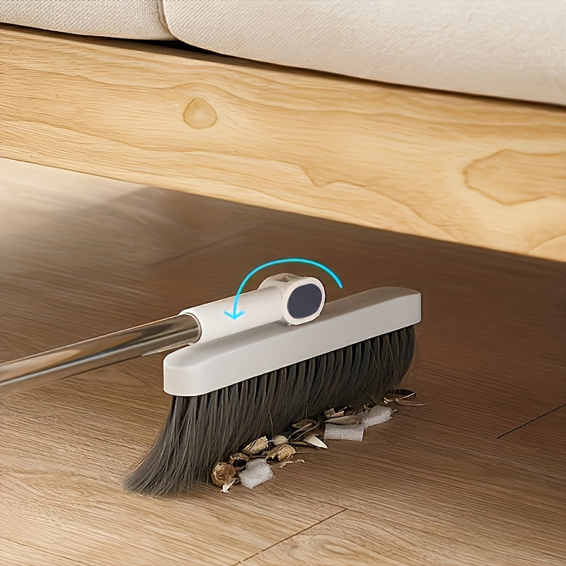 SwiftClean Magnetic Swivel Broom & Dustpan