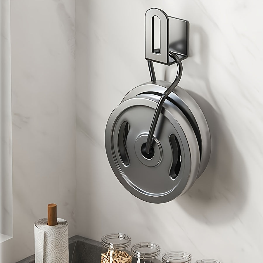 Hagen Stainless Steel Kitchen Hook Rack – Wall-Mounted & Multifunctional Storage