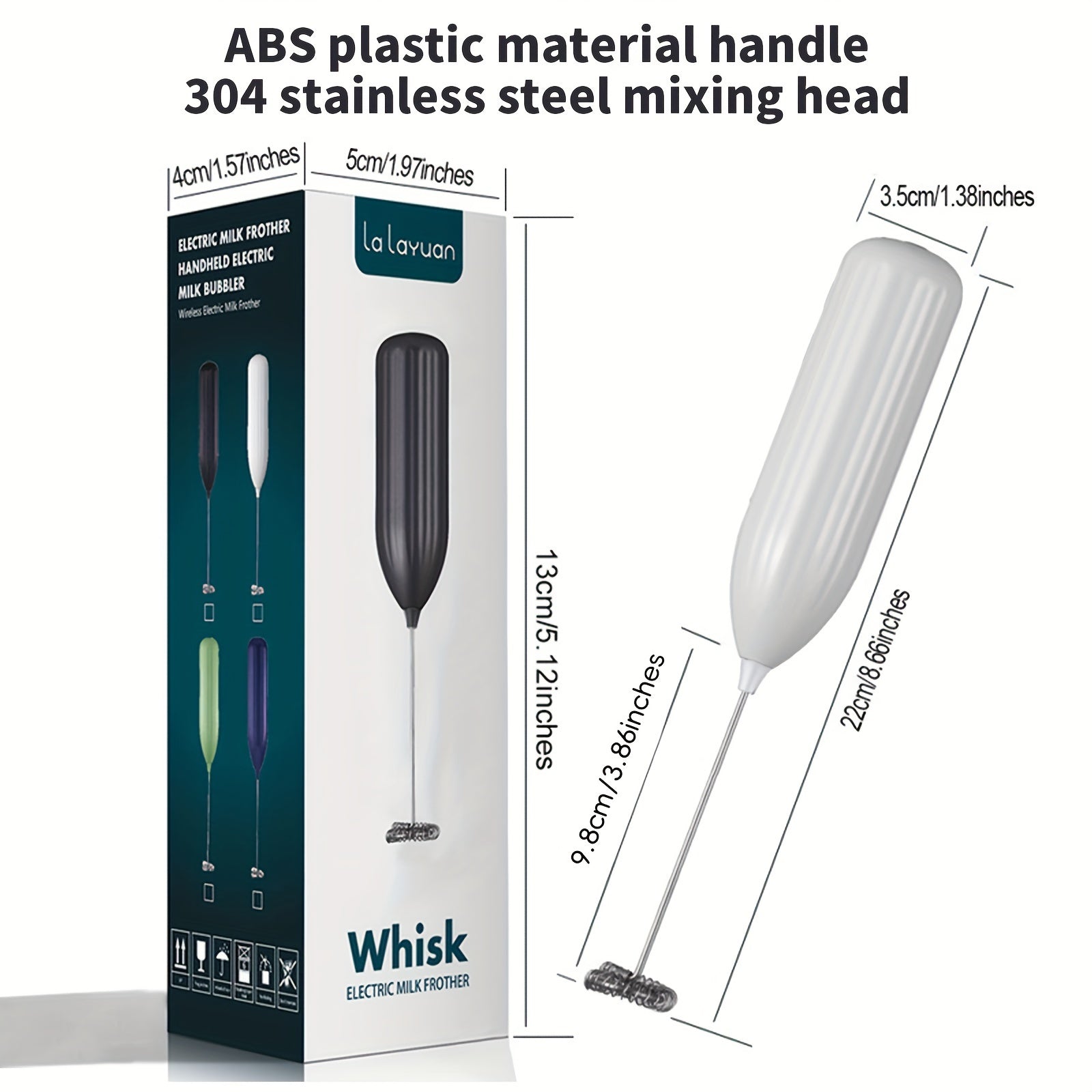 DrinkMixer - Battery–Operated Handheld Milk Frother