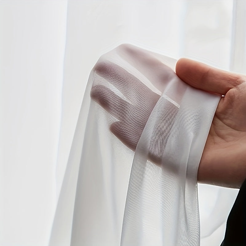 Lunara - Elegant Sheer White Curtains for Serene Interiors