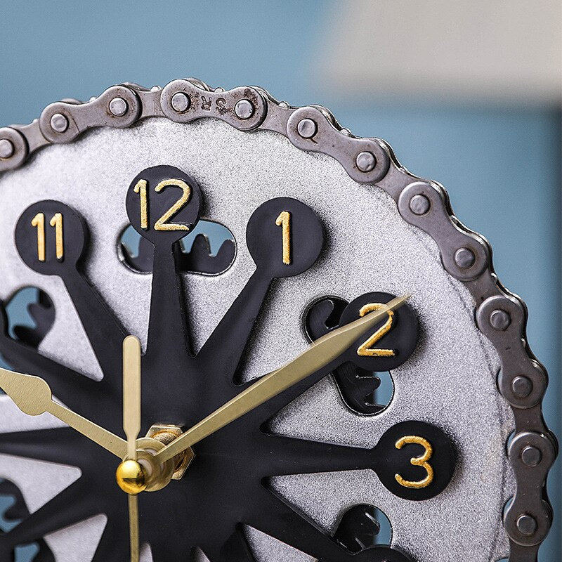 Unique Rotating Gear Spin Clock