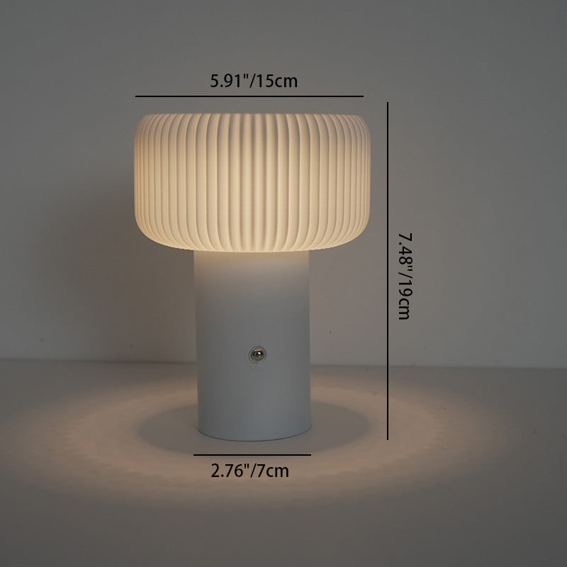 LumoTone - Cylindrical Fluted Table Lamp
