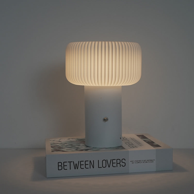 LumoTone - Cylindrical Fluted Table Lamp