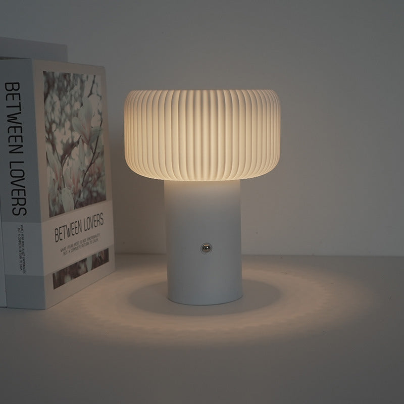 LumoTone - Cylindrical Fluted Table Lamp